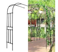 Arco da giardino in metallo for piante rampicanti, pergolato con struttura in acciaio resistente con rivestimento antiruggine, ideale decorazione for esterni(2.4 * 2.4cm)