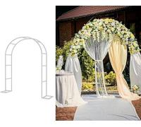 Arco da giardino in metallo for piante rampicanti, pergolato verde for rose, decorazione for matrimoni, arco di supporto for prato, cortile e patio esterno(Green,120x220x40CM)