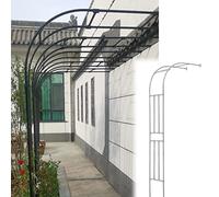 Arco da giardino in metallo galvanizzato per rose - robusto per belle esposizioni da giardino, design a semicircolare e stabile, perfetto per piante rampicanti e decorazioni per esterni