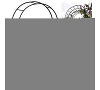 Arco da giardino in metallo nero Arco per rose durevole decorazione per matrimoni Pergola autoportante per piante rampicanti graticcio resistente alle intemperie con diametro del tubo di 19 mm