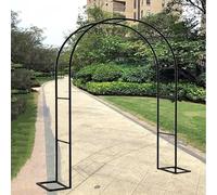 Arco da giardino in metallo per eventi, decorazione floreale per piante rampicanti, pergolato con traliccio di rose, perfetto per addio al nubilato (350 x 220 x 40 cm)