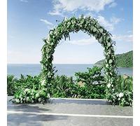 Arco da giardino in metallo per matrimoni all'aperto e supporto per piante, elegante elemento paesaggistico per rose graticcio e decorazione pergola