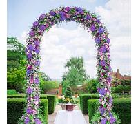 Arco da giardino in metallo per matrimoni all'aperto e supporto per piante, elegante elemento paesaggistico per rose graticcio e decorazione pergola