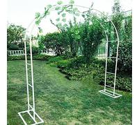 Arco da giardino in metallo per matrimoni all'aperto e supporto per piante, elegante elemento paesaggistico per rose graticcio e decorazione pergola