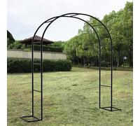 Arco da giardino in metallo per piante - grande supporto per pergolato nuziale per rose rampicanti e supporti per fiori - struttura decorativa da giardino