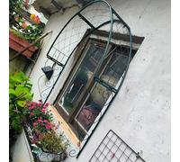 Arco da giardino in metallo per piante rampicanti, design robusto da parete, perfetto per finestre, porte e decorazione d'ingresso