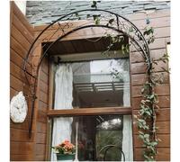 Arco da giardino in metallo per piante rampicanti, design semicircolare valorizza gli spazi esterni, ideale per porte e ingressi
