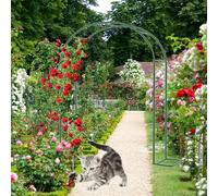 Arco da giardino in metallo per piante rampicanti e rose, in acciaio, per matrimoni e feste, disponibile nelle misure da 80 cm a 350 cm, elegante decorazione per esterni