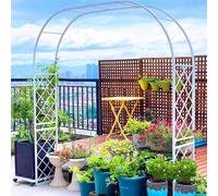 Arco da giardino in metallo per piante rampicanti, pergolato da esterno, per matrimoni e decorazioni, elegante struttura da giardino per interni ed esterni