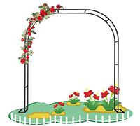 Arco da giardino in metallo per piante rampicanti, pergolato da matrimonio resistente alle intemperie, traliccio decorativo da ingresso, disponibile in misure da 1,2 m a 3,5 m, perfetto per uso