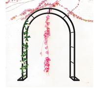 Arco da giardino in metallo per piante rampicanti, pergolato galvanizzato per la decorazione esterna, arco di nozze, decorazione da giardino, elegante struttura esterna