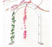 Arco da giardino in metallo per piante rampicanti, pergolato galvanizzato per rose per decorazione esterna, arco per matrimoni, traliccio all'aperto per giardini paesaggistici