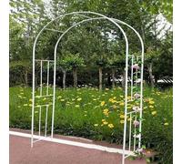 Arco da giardino in metallo per piante rampicanti, pergolato nuziale, decorazione esterna durevole del tubo