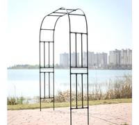 Arco da giardino in metallo per piante rampicanti, pergolato nuziale, decorazione esterna durevole del tubo