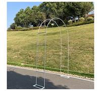 Arco da giardino in metallo per piante rampicanti, resistente alle intemperie, supporto per traliccio 120 x 220 cm, 160 x 220 cm, 240 x 220 cm, resistente alla ruggine, arco per rose bianche, perfetto