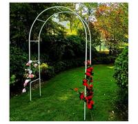 Arco da giardino in metallo per piante rampicanti, robusto, 1,8 m di larghezza x 2,4 m di altezza, decorazione durevole per esterni, patio, cortile e giardino, perfetto per viti e fiori