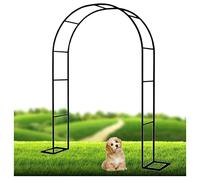 Arco da giardino in metallo per piante rampicanti, supporto per rose, 120 x 230 cm, 180 x 220 cm, 240 x 220 cm, nero, ideale come decorazione per esterni per fiori e viti