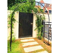 Arco da giardino in metallo per piante rampicanti, supporto resistente alle intemperie, 120 x 220 cm, 160 x 220 cm, 240 x 220 cm, traliccio bianco per rose, design antiruggine durevole