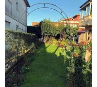 Arco da giardino in metallo per piante rampicanti, telaio bianco padiglione albero resistente, traliccio da giardino esterno, altezza 2 m, perfetto per viti e fiori