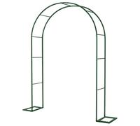 Arco da giardino in metallo per piante rampicantiPergola zincata durevole per rose e gelsomino, altezza regolabile 200/220/230 cm, opzioni di larghezza 80350 cm (bianco)