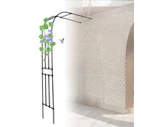 Arco da giardino in metallo per rose e rampicanti, resistente, supporto per pergolato, 240 x 240 cm
