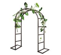 Arco da giardino in metallo per rose, pergola esterna per ingressi e cancelli, pergola in metallo resistente, opzioni di dimensioni: 80 x 200 cm, 120 x 220 cm, 200 x 230 cm, 350 x 220 cm