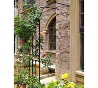 Arco da giardino in metallo per rose rampicanti robusto traliccio 90 x 240 cm 200 x 267 cm 350 x 267 cm versatile supporto per piante da esterno elegante nero/bianco opzioni per la decorazione del