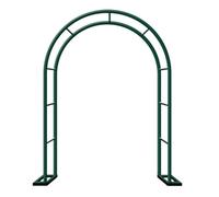 Arco da giardino in metallo per rose rampicanti, traliccio da matrimonio, larghezza 80-350 cm, pergola resistente per patio, finestre e giardini (verde, 200 x 220 cm)