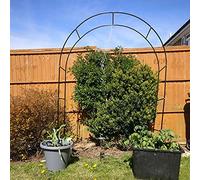 Arco da giardino in metallo per uso interno/esterno, traliccio resistente alle intemperie per rose, arco nuziale, facile da montare, regolabile da 1,2 m a 3,5 m, perfetto per la decorazione del