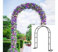 Arco da giardino, in metallo, pergolato nuziale, pergola da esterno per piante rampicanti, struttura decorativa da giardino, disponibile in nero/bianco/verde