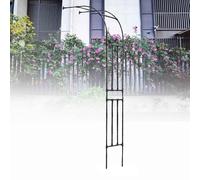 Arco da giardino in metallo, pergolato, pergolato per piante rampicanti, rose, rampicanti, matrimonio, 60 x 240 cm, 90 x 240 cm, per piante graticcio, frutto della passione, primula, caprifoglio (nero
