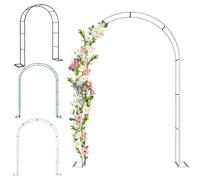 Arco da giardino in metallo, pergolato, pergolato, pergolato, per piante rampicanti, esterni, cerimonie, decorazione paesaggistica, traliccio, elegante supporto per viti e fiori