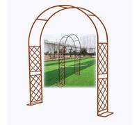 Arco da giardino in metallo resistente alla ruggine per rose, perfetto per matrimoni, addio al nubilato, compleanni e anniversari, con base robusta (bronzo, 3,4 m x 2 m)