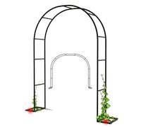 Arco da giardino in metallo, resistente alle intemperie, con traliccio di rose, rivestito in zinco, per matrimoni, feste all'aperto, decorazione da giardino, dimensioni: 300 x 220 cm (larghezza x