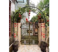 Arco da giardino in metallo, resistente alle intemperie, per piante rampicanti, larghezza 120350 cm, perfetto per rose e fiori, larghezza 140 x altezza 230 cm, ideale per patio e giardino
