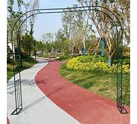 Arco da giardino in metallo resistente alle intemperie per piante rampicanti, pergolato durevole per rose, perfetto per matrimoni all'aperto e decorazione da giardino, elegante traliccio per viti