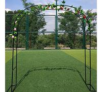 Arco da giardino in metallo, resistente alle intemperie, traliccio per decorazione esterna, matrimoni e celebrazioni, disponibile in verde scuro, oro, bianco, nero, telaio robusto per un maggiore