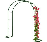 Arco da giardino in metallo resistente, grande telaio in acciaio per piante rampicanti, supporto resistente alle intemperie per rose e rampicanti per interni ed esterni