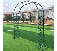 Arco da giardino in metallo resistente per piante rampicanti e rampicanti, 3 m x 2,4 m, traliccio verde, ideale per decorazioni all'aperto, matrimoni, feste ed eventi.