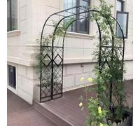 Arco da giardino in metallo resistente per piante rampicanti, in ferro antiruggine, pergolato durevole per esterni per giardini e patii, dimensioni: 1,4 m, 1,8 m, 2,2 m, 3,4 m, 3,7 m
