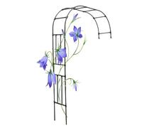 Arco da giardino in metallo, resistente, pergolato per piante rampicanti floreali, facile da montare, struttura di supporto per cancello e finestra, per tutte le stagioni