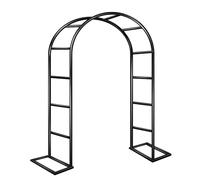 Arco da giardino in metallo resistente, resistente alle intemperie, traliccio decorativo per interni ed esterni, per matrimoni, dimensioni 140 x 230 cm (larghezza x altezza), supporto per piante