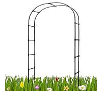 Arco da giardino in metallo, robusto telaio in acciaio per arrampicata sulle piante, perfetto per cortile, prato e decorazione per matrimoni