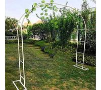 Arco da giardino in metallo, robusto telaio in acciaio per arrampicata sulle piante, perfetto per cortile, prato e decorazione per matrimoni