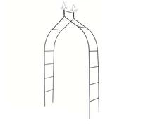 Arco da giardino in metallo, supporto per piante rampicanti, arco a palloncino, decorazione per matrimoni e compleanni, decorazione per prato e cortile, struttura da giardino durevole