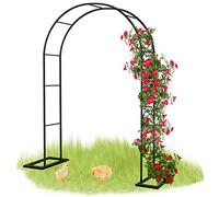 Arco da giardino in metallo, traliccio galvanizzato per piante rampicanti, supporto resistente alle intemperie per rose e viti, robusta cornice decorativa per esterni per giardino paesaggistico