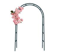Arco da giardino in metallo, traliccio in ferro per fiori e verdure, supporto alto e largo per rose rampicanti, decorazione da giardino per sentieri e fondali a palloncino