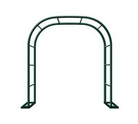 Arco da giardino in metallo, traliccio nero per piante rampicanti, telaio in acciaio resistente, decorazione per esterni in verde/bianco/marrone, misure 80/120/140/160/260/280 cm