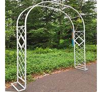 Arco da giardino in metallo, traliccio per esterni, supporto per pergola, larghezza 139,7-340,4 cm, altezza 270 cm, pergolato per matrimoni, supporto floreale, decorazione da giardino resistente