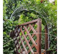 Arco da giardino in metallo, traliccio per rose da parete, per piante rampicanti, arco decorativo da giardino per porte d'ingresso, perfetto per piante da esterno e miglioramenti
